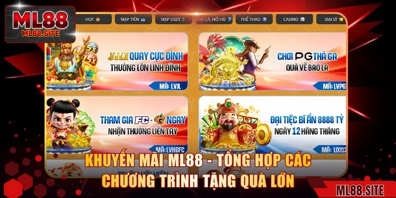 Khuyến Mãi ML88 - Tổng Hợp Các Chương Trình Tặng Quà Lớn