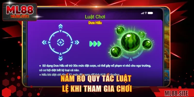 Nắm rõ quy tắc luật lệ khi tham gia chơi
