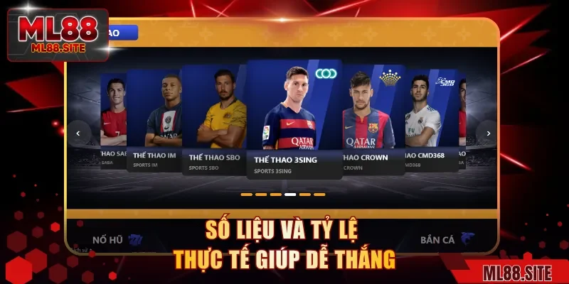 Số liệu và tỷ lệ thực tế giúp dễ thắng