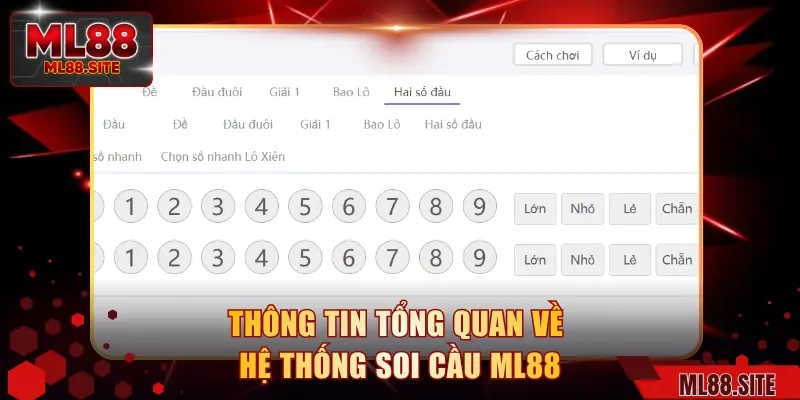 Thông tin tổng quan về hệ thống soi cầu ML88